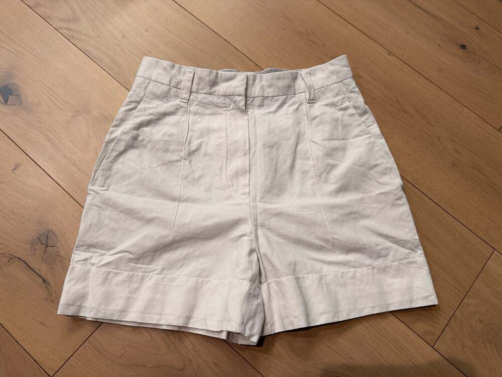 Brunello Cucinelli  Cotton Blend Cuffed Shorts Size 6